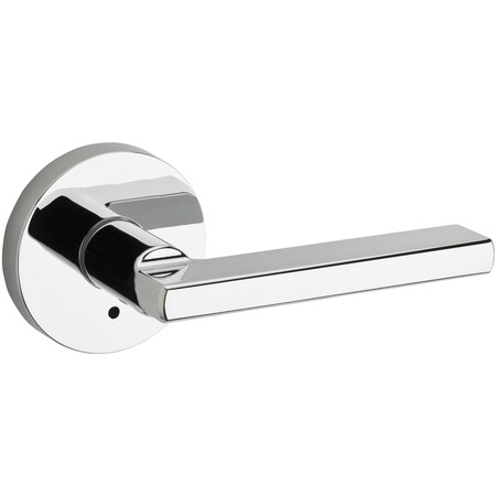 Kwikset Halifax Round Privacy Door Lock W/ 6AL Latch and RCS Strike Bright Chrome Finish 155HFLRDT-26